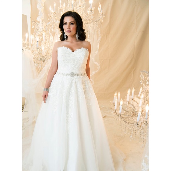 Callista Plus Size Wedding Dress - Picture 1 of 4